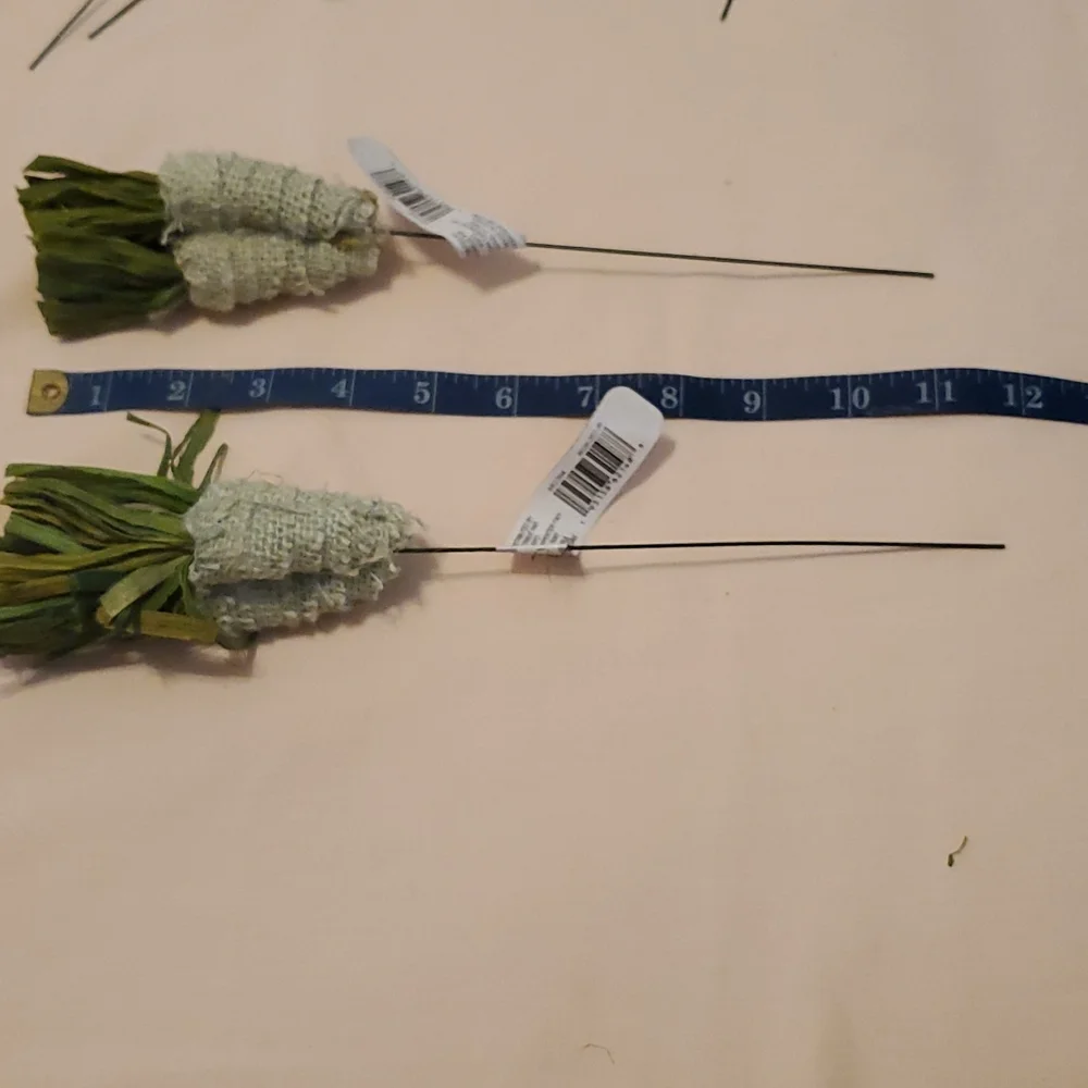 19 Mint Green Carrot Picks